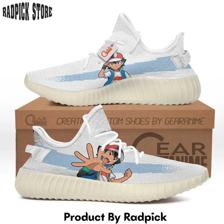 Ash ketchum satoshi yeezy shoes anime sneakers  rp171717